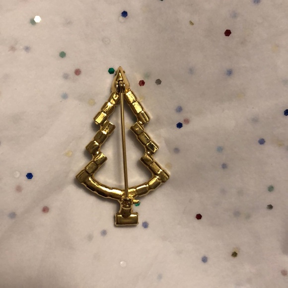 Crystal Christmas tree pin - Picture 3 of 4
